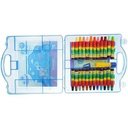 مداد شمعی 24 رنگ آریا