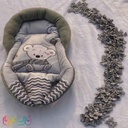 قنداق سوییسی مخمل طوسی