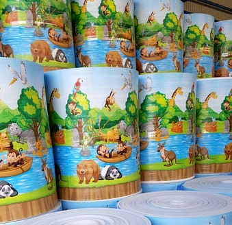 دیوار پوش کودک طرح جنگل