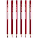 مداد قرمز آریا بسته 6 عددی