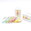 چسب نواری واشی ۶ رنگ پاستیلی