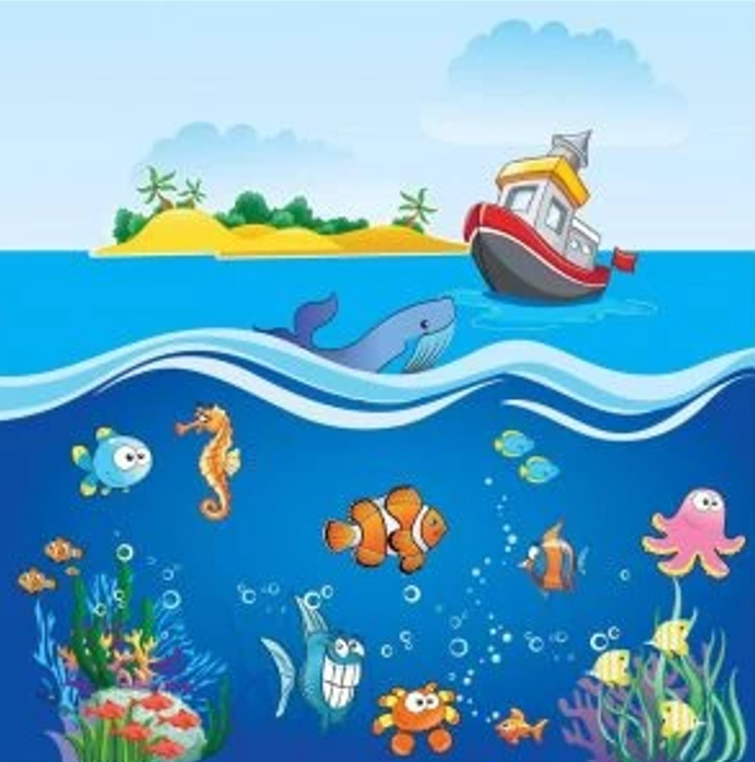 دیوارپوش فومی طرح دریا