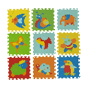 کف پوش اتاق کودک طرح حیوانات