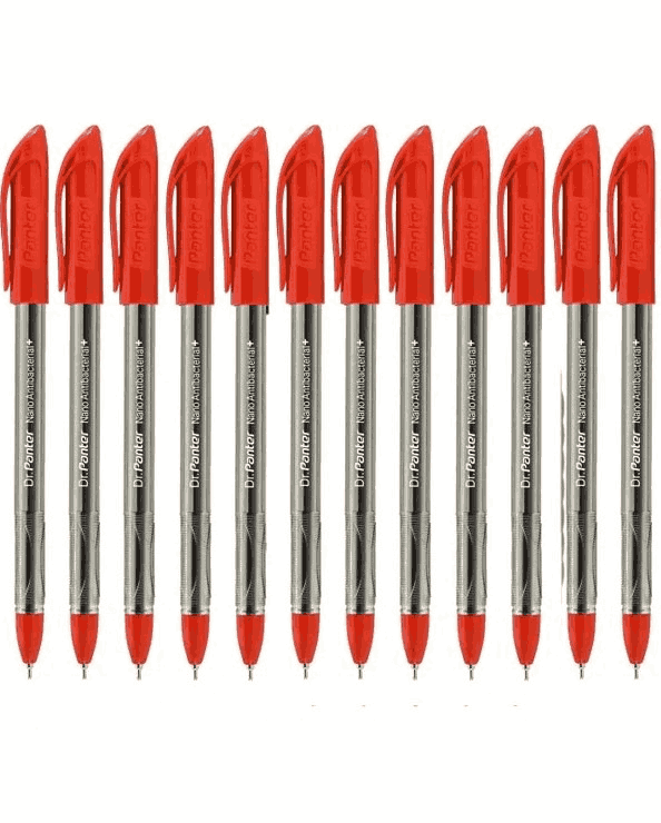 خودکار قرمز دکتر پنتر بسته 12 عددی