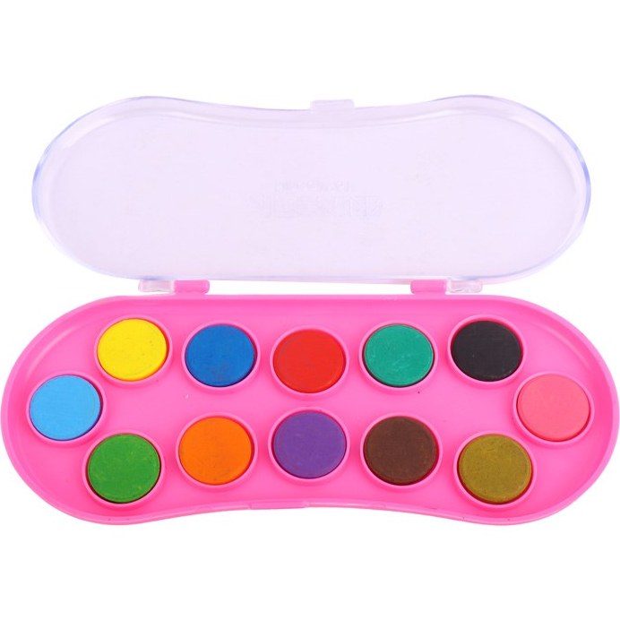 آبرنگ 12 رنگ آریا به همراه قلم مو