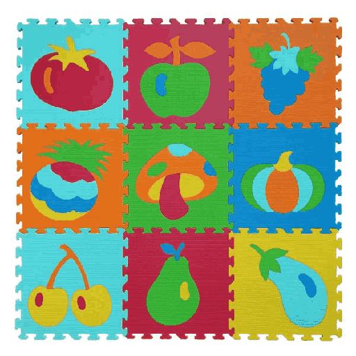 کف پوش اتاق کودک طرح میوه ها