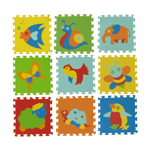 کف پوش اتاق کودک طرح حیوانات