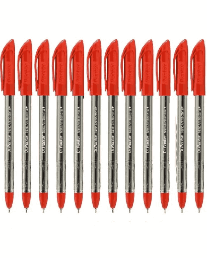 خودکار قرمز دکتر پنتر بسته 12 عددی